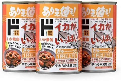 いかの煮つけ4号缶410ｇ ３個セット